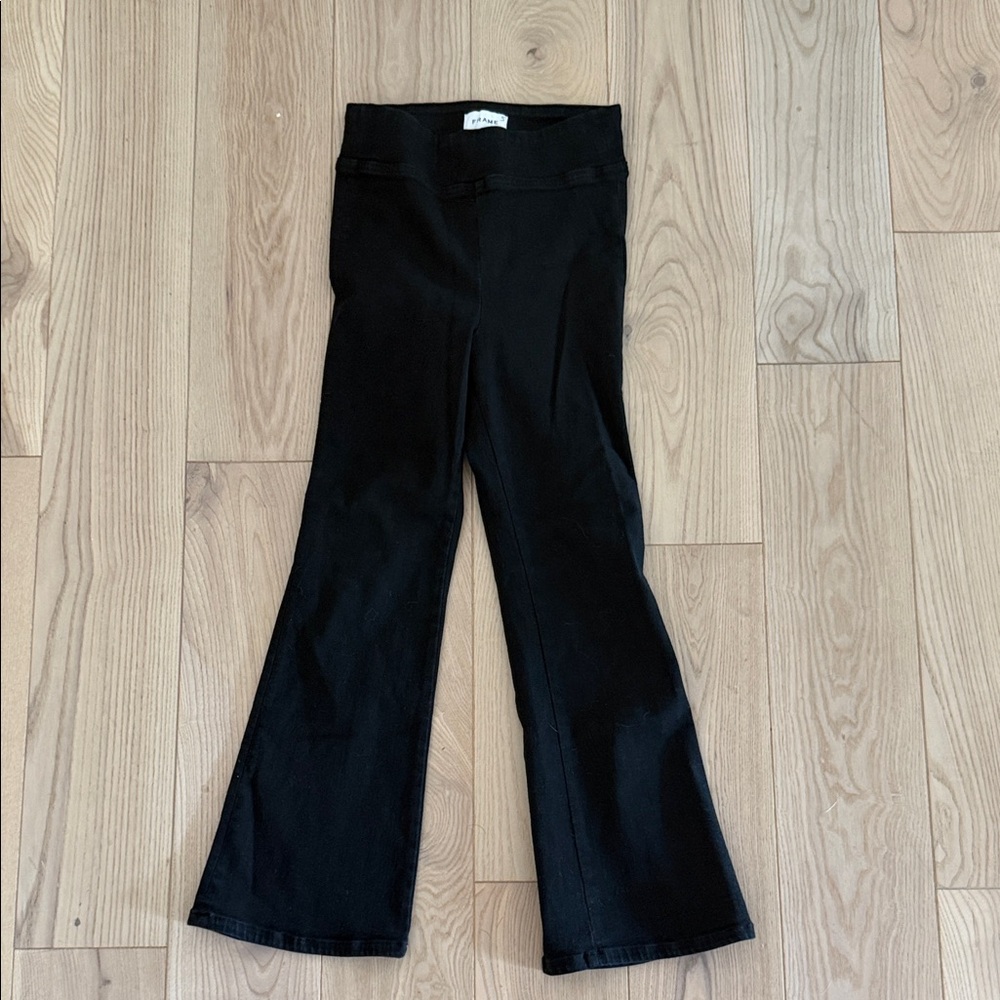 FRAME DENIM Black Flare Pants -